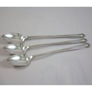 Antique Fairfield Silverplate Iced Tea Spoons c. 1910-1920 FAP5